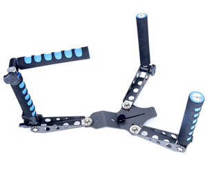 Hợp kim nhôm có thể gập lại đôi-Xử lý Vai núi video ổn định DSLR máy ảnh Giàn Khoan Spider cho Photo Studio phụ kiện - Product Image 3