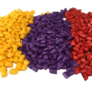 Granulés de couleur personnalisée Pp/pe/abs/pet en plastique polyéthylène, particules de mélange maître