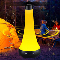 Rechargeable Anti-Moustique Ventilateur Lumière Portable Camping Lanterne Suspendue Mouche Insecte Répulsif Bureau Top Mouches Spinner Lampe De Table