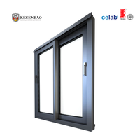 Fenêtre coulissante en aluminium à verre simple à faible émissivité, design moderne personnalisé pour balcon de maison