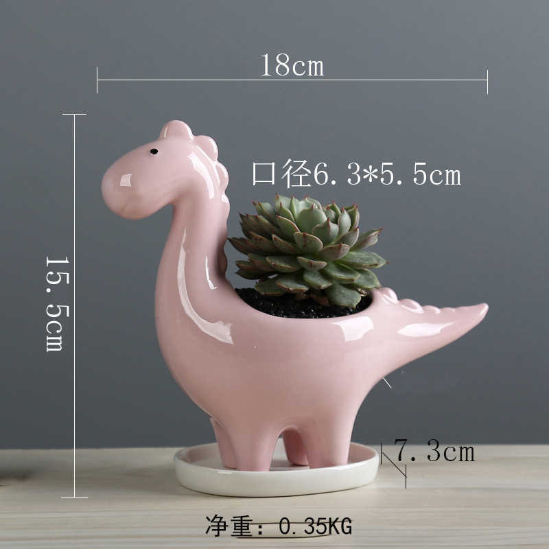Dragón herbivoro rosa (excluyendo plantas)