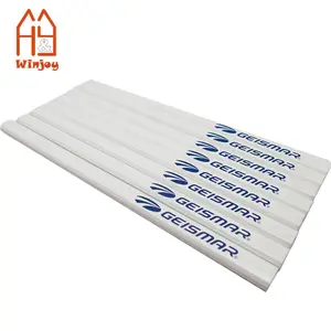 Bút Chì Thợ Mộc Trắng Hình Bát Giác Cỡ Lớn 10 Inch 25CM Tùy Chỉnh, Bút Chì Đánh Dấu Phẳng Cho Gỗ Với Logo Tùy Chỉnh Bằng In Hoặc Laser