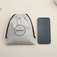 Pochette de luxe écologique personnalisée en coton pour portefeuille, parfum, chaussures, sac à main, sac anti-poussière avec logo sérigraphié réutilisable, cadeau artisanal