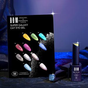 BBM Super Galaxy Cat Eye Gel Vibrant Colorful Shinning Gel Polish Cat Eye Nail New Trend Color Mixed Cat Eye Glitter Gel - Product Image 4