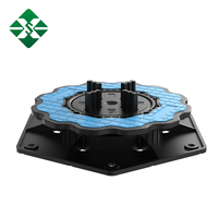 Système de piétement réglable en plastique pour terrasse, support de sol extérieur facile à installer, en gros, à vendre
