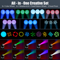 Tête mobile à faisceau Sharpy 295w de qualité Dmx512 pour discothèque, DJ, lumière de club, fête, bar, lampe de scène Dmx avec anneau de bande LED