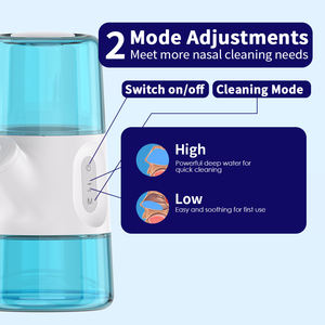 Электрический ирригатор для носа, система для промывания носа, 2 режима, 300 мл, портативный, для ухода за носом - Product Image 3