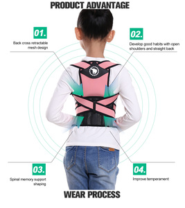 2021 amazon venta caliente cinta ortopedica para ninos estilo <span class=keywords><strong>correccion</strong></span> de postura puede ser logotipo personalizado - Product Image 1