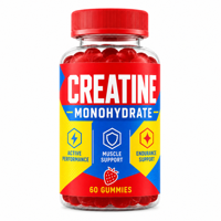 SYC BIO Créatine Monohydrate Gummies Bien-être Musculaire Complément Quotidien 60 Unités Fraise 1250mg Vente en Gros Marque Privée