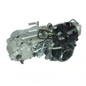 Ensemble moteur de moto CQJB GY6 200cc, nouveau CDI, 4 temps, monocylindre, refroidissement par air, démarrage électrique/à manivelle, qualité A-CLASS, argent - Product Image 5