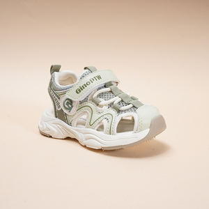 Sandalias para Niños con Protección para el Dedo Gordo del Pie, Sandalias Juveniles con Cierre de Velcro, Antideslizantes, Transpirables, para Niños y Niñas - Product Image 3