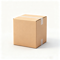 Boîtes d'expédition en carton ondulé de grande taille en vente chaude, cartons de taille personnalisée, dossiers avec laminage mat et gaufrage - Illustration personnalisée recyclable