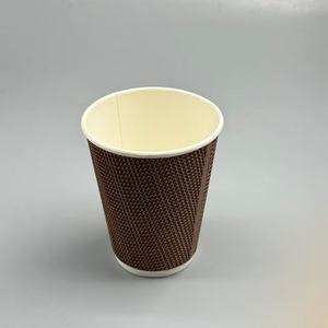 Gobelet en papier à paroi simple enduit de PE blanc, logo personnalisé, 6-20 oz, gobelet à emporter pour café, thé, boissons - Product Image 3