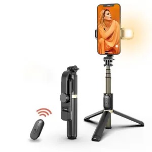 Fill light BLE tripod selfie stick Universal mobile broadcast stand horizontal shot vertical shot floor broadcast selfie stick