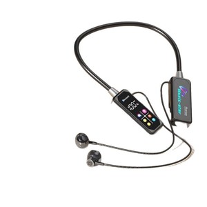 Auriculares inalámbricos con Bluetooth y banda para el cuello Music-Star con control táctil, resistentes al agua IPX4 para deportes y canto en vivo - Product Image 1