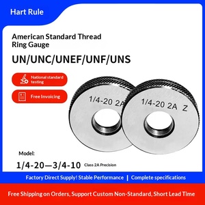 Amerikan Standart Hassasiyetli Diş Halkası Ölçüsü Geçmeli/Geçmeyen 2A 7/16 1/2 9/16-14-16-18-20-24-28-32 - Product Image 4