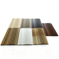Panneau acoustique vertical à lattes en polyester pour résidentiel, idéal pour home cinéma, bureau, cuisine, sous-sol, garage – Isolation phonique et intimité
