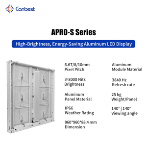 Canbest Pannello LED per Esterni Impermeabile con Schermo Grande, Cabinet per Display LED Esterno, Insegna Pubblicitaria Digitale WiFi, <span class=keywords><strong>Cartellone</strong></span> Stradale - Product Image 5