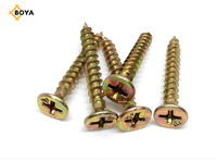 Vis pour panneaux de fibres MDF DIN7505 de Chine / Vis à tête fraisée double Pozi / Vis Spax / Vis pour agglomérat