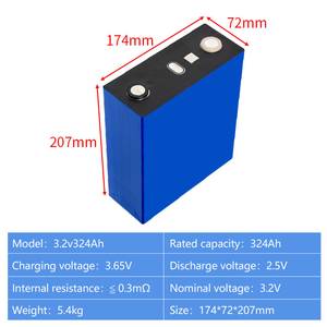 Cellule de batterie LiFePO4 Cornex 3.2V 324Ah, 8000 cycles, cellule prismatique pour stockage solaire ESS, véhicules électriques commerciaux, taux de décharge élevé - Product Image 3