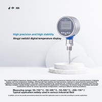 CWDZB3 Industrial Thermometer High-Precision Pt100 Temperature Sensor Transmitter Built-in Battery LCD Display Stainless OEM ODM