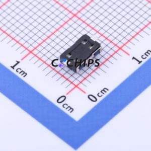 TPR-211GNCLFS Tactile Switch SMD Switch Single Pole Single Throw Round Button 1.8N Vertical Mount - Product Image 2