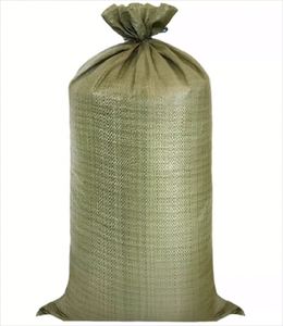 Sac de sable en polypropylène vert personnalisé de 50 kg, sacs de sable tissés en PP pour le riz, l'alimentation animale, sac tissé - Product Image 2