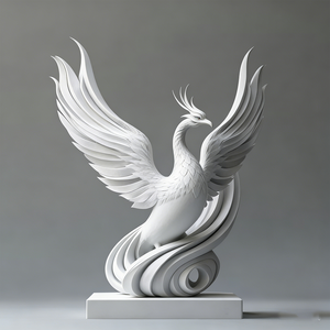 Scultura Personalizzata di <span class=keywords><strong>Fenice</strong></span> in Fibra di Vetro, Resistente alla Corrosione, Colori Personalizzabili, Grande Statua da Esterno, Decorazione Festiva, Animale - Product Image 5