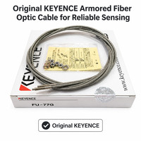 Sensor de Fibra Óptica Keyence FU-77G, Tipo Through Beam, Cabeza Roscada M4, Cable Metálico Trenzado, Curva R10mm, Venta al por Mayor de Fábrica