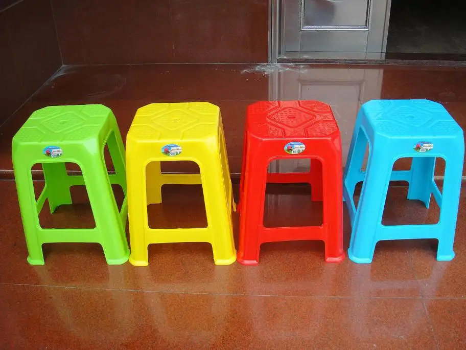 Plastics manufacturer Wholesale High quality tall Reusable portable stackable plastic stool for outdoor