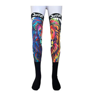 Chaussettes à poignée personnalisées Performance cuisse haute <span class=keywords><strong>compression</strong></span> Moto Racing Birt Bike chaussettes moto Motocross <span class=keywords><strong>course</strong></span> genouillère chaussettes - Product Image 2