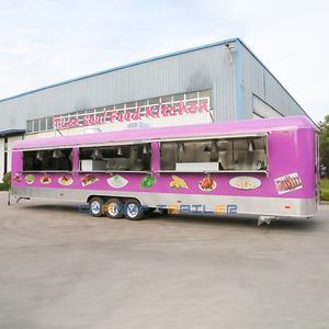 Chammp Mobile Café Remorque Bbq Camion De Nourriture Chariots De Distribution De Rue Camion De Restauration Camion De Salon Mobile - Product Image 5