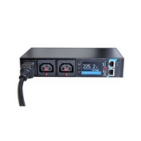 YESEEDER Smart Rack Mini PDU Pequeño de 2C13 Vías, 16A 230V, Uso Industrial, 2RJ45, 485, USB, IP Independiente, SNMP, MODBUS, MQTT, SMTP, PING