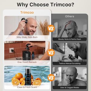 Afeitadora Eléctrica C2 para Hombres Calvos, Kit de Afeitadora Eléctrica con Estación de Limpieza y Carga Inteligente - Product Image 6