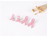 YIBAO – épingles en émail souple personnalisées pour le Cancer du sein, en alliage de Zinc rose, impression numérique, découpe
