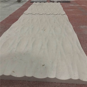 Décoration moderne 3d Panneau Mural Bianco Carrara Marbre Blanc Tuile de Pierre CNC Sculpture Interioe Conception - Product Image 4