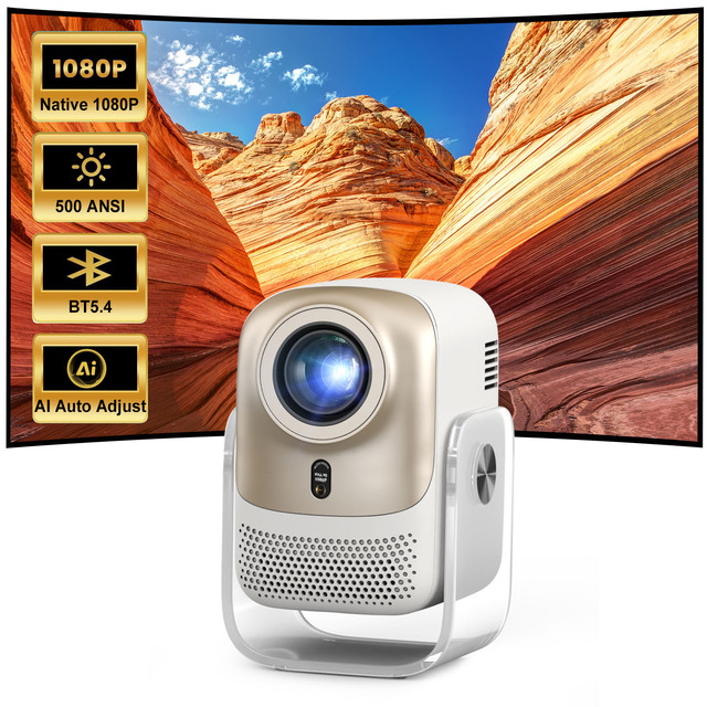 CRE CR38 Pro Android Portable Video Projector Mini Smart Auto Focus Projector 1080P Home Theater