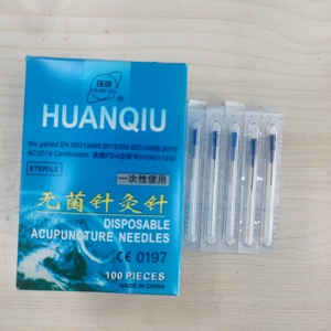 <span class=keywords><strong>Aiguilles</strong></span> <span class=keywords><strong>d</strong></span>'<span class=keywords><strong>acupuncture</strong></span> jetables stériles à manche en acier inoxydable avec tube, marque HUANQIU, 100 pièces, à <span class=keywords><strong>usage</strong></span> <span class=keywords><strong>unique</strong></span> - Product Image 1