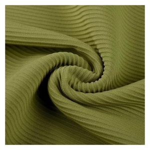 Tissu jersey extensible en nylon interlock de haute qualité, coupe-vent, respirant, séchage rapide, poids moyen 300g/m², pour ensemble de yoga - Product Image 2