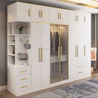 Meubles de chambre à coucher modernes et durables, armoires combinées pour vêtements, organisateur de placard, armoire en bois, garde-robes