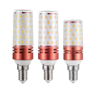 LED-Glühbirne Edison E14 E27 Lampen 12W 16W Candle Corn Light 110V -240V Innen beleuchtung Dreifarbige Dimm lampen