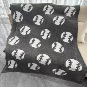 Coperta personalizzata con motivo da calcio, perfetta biancheria da letto leggera per una coperta sportiva da Rugby morbida <span class=keywords><strong>e</strong></span> calda <span class=keywords><strong>e</strong></span> felpata - Product Image 3