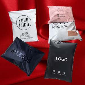 Custom Logo Branded Polybag Self Adhesive Sealing Mailer <b>Bag</b> White Large Clothing Poly Packaging Mailers With Designs - Product Image 2