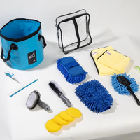 Kit de Limpieza para Auto de 15 Piezas, Kit de Detallado de Autos Confiable, Cepillos de Detallado de Autos con Cerdas Suaves para Limpiar el Interior