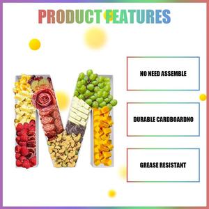 Caja Decorativa de Cartón de 12 Pulgadas con Forma de Letra M, Rellenable, para Alimentos y Charcutería, Marca ZIJRXQ - Product Image 3