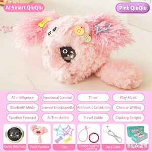 NOUVEAU Lancement! SANJOYO Boîte Mystère Peluche IA pour Filles - Cadeau Idéal, Jouet Interactif Intelligent avec Voix et Yeux LED, Animal Virtuel Surprise Rechargeable - Product Image 5
