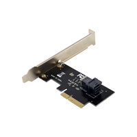 Sunweit ST566 PCIe X4 ke 1-Port adaptor SSD SFF 8643 PCIe ke kartu adaptor U.2