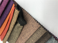 Tissu d'ameublement texturé tissé 100 % polyester, imperméable, respirant, ignifuge, enduit de PE, faible MOQ 50M, fabriqué en Chine