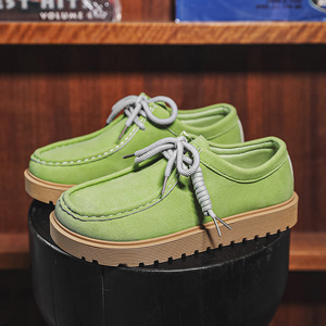 Zapatos de Trabajo para Hombre, Primavera 2026, Cuero Esmerilado, Resistentes al Desgaste, Casuales, Modernos, Combinan con Todo, Zapatillas Deportivas - Product Image 1