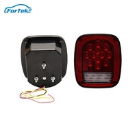 Feu arrière LED carré 12V pour remorque, camping-car, camion, VTT, UTV, bateau – Feu stop, clignotant, marche arrière, frein – Étanche